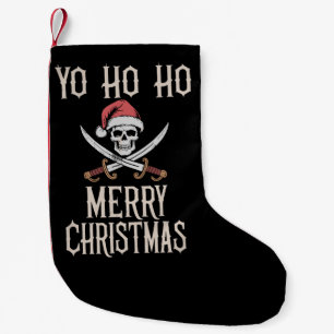 Petite Chaussette De Noël Pirate de vacances Yo Ho Ho Noël Santa Bateau 