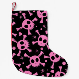 Petite Chaussette De Noël Pirate Skull : Girlish Hearts Motif