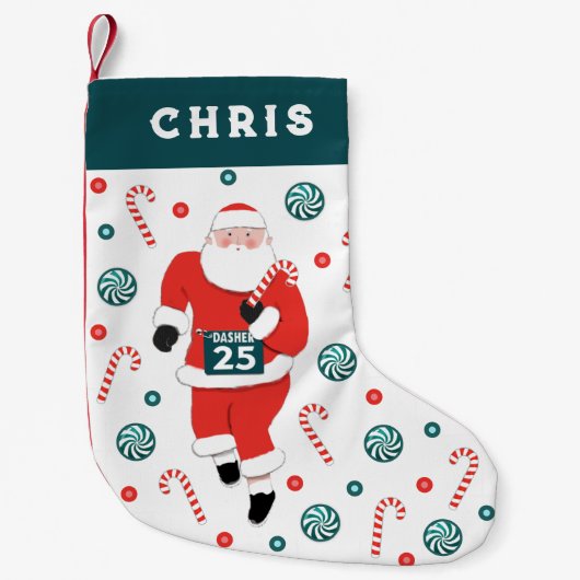 Petite Chaussette De Noël Piste d'athlétisme (Devant)