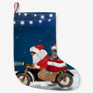Petite Chaussette De Noël Pitbull Chien Noël Père Noël