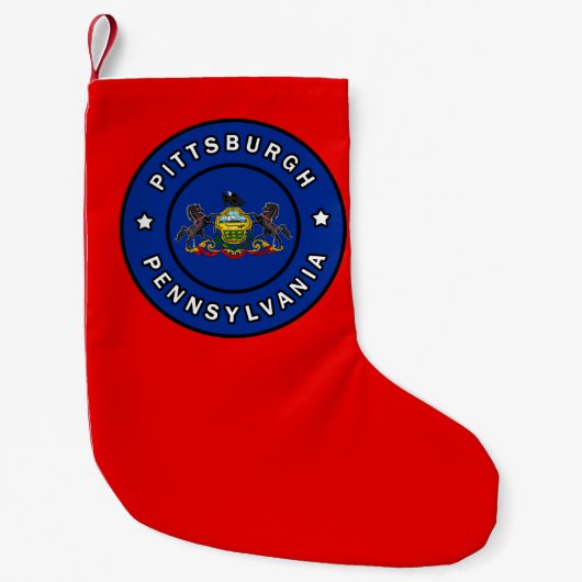 Petite Chaussette De Noël Pittsburgh Pennsylvanie (Devant)
