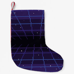Petite Chaussette De Noël pixel art des années 80 Retro sci-Fi arrière - pla
