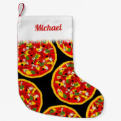Petite Chaussette De Noël Pizza Lover (Devant)