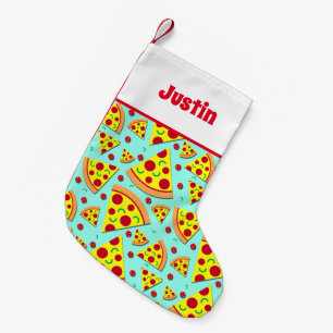 Petite Chaussette De Noël Pizza Lover Junk Nourriture Noël en juillet