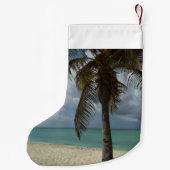Petite Chaussette De Noël Plage d'Aruba I Belle Scène Nature (Dos)