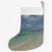 Petite Chaussette De Noël Plage d'Aruba II Magnifique paysage naturel (Dos)