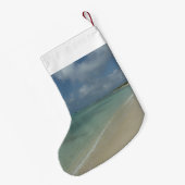 Petite Chaussette De Noël Plage d'Aruba II Magnifique paysage naturel (Dos (Accrochage))