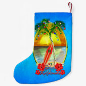 Petite Chaussette De Noël Plage Mele Kalikimaka (Dos)