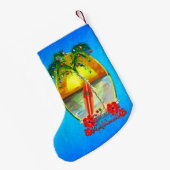 Petite Chaussette De Noël Plage Mele Kalikimaka (Dos (Accrochage))