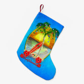 Petite Chaussette De Noël Plage Mele Kalikimaka (Devant (Accrochage))