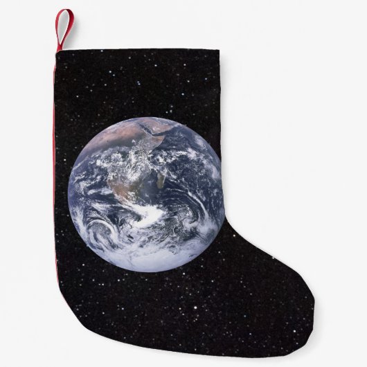 Petite Chaussette De Noël Planète Terre étoile Ciel (Devant)