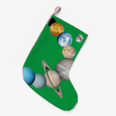 Petite Chaussette De Noël Planètes du système solaire (Couleur modifiable) (Devant (Accrochage))