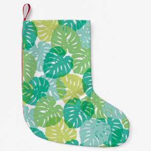Petite Chaussette De Noël Plante de fromage exotique : Monstère tropicale