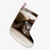 Petite Chaussette De Noël PLIER Brown ÉCOSSE DANS LE BLANCHET BROWN ÉPAIS (Devant (Accrochage))