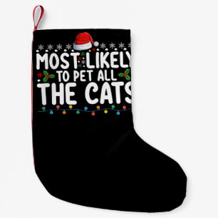 Petite Chaussette De Noël Plus susceptible de caresser tous les chats de Noë
