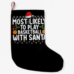Petite Chaussette De Noël Plus susceptible de jouer au basket avec le Père N