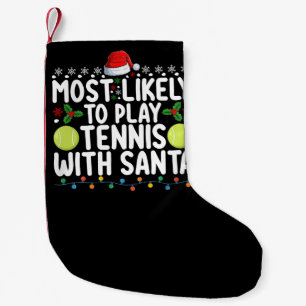 Petite Chaussette De Noël Plus susceptible de jouer au tennis avec le Père N