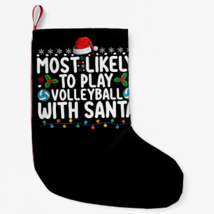 Petite Chaussette De Noël Plus susceptible de jouer au volley-ball avec Sant