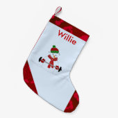 Petite Chaussette De Noël Poids Lifting Snowman (Devant (Accrochage))