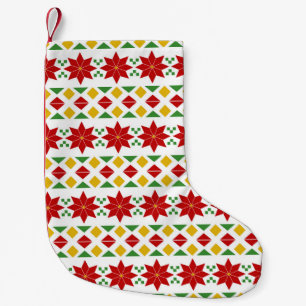 Petite Chaussette De Noël Poinsettias Petite réserve de Noël