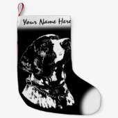 Petite Chaussette De Noël Pointeur allemand Noël Stocking Chien Bas (Devant)
