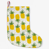 Petite Chaussette De Noël Points d'ananas : Conception de fruits d'été (Devant)