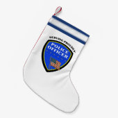 Petite Chaussette De Noël Police (Devant (Accrochage))
