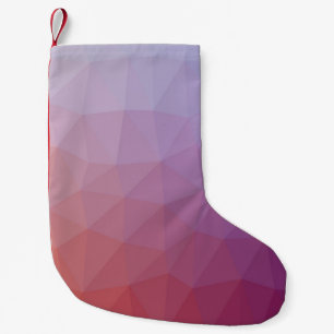 Petite Chaussette De Noël  polygone abstrait. Illustration abstraite moderne