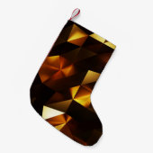 Petite Chaussette De Noël Polygone or : rendu Abstrait 3D (Devant (Accrochage))
