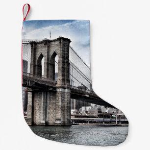 PETITE CHAUSSETTE DE NOËL PONT BROOKLYN EN JOURNÉE