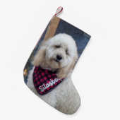 Petite Chaussette De Noël Poodle (Devant (Accrochage))
