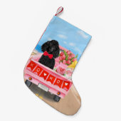 Petite Chaussette De Noël Poodle Chien Saint-Valentin Coeurs de Camion (Devant (Accrochage))
