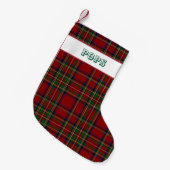 Petite Chaussette De Noël Pops Stewart Plaid (Devant (Accrochage))