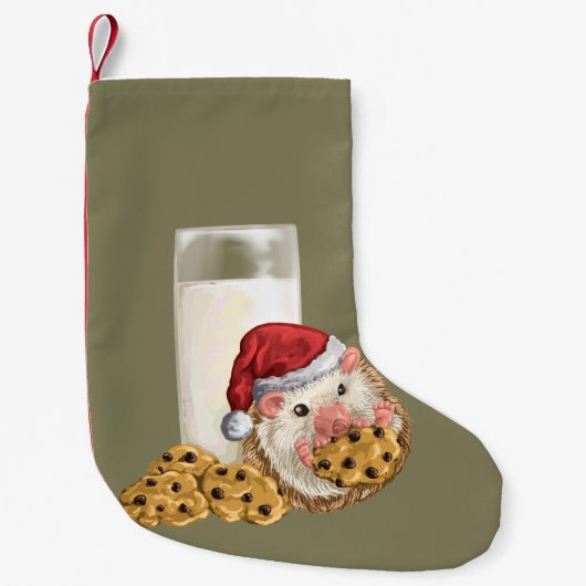 Petite Chaussette De Noël Porc de biscuit de Noël (Devant)