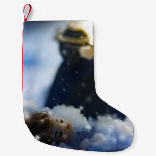 Petite Chaussette De Noël Porcelaine en Neige X