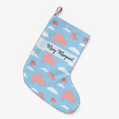 Petite Chaussette De Noël Porcs volants lunaires (Devant (Accrochage))