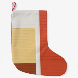 Petite Chaussette De Noël Porte rouge et blanche