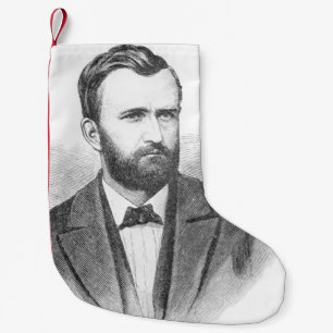 Petite Chaussette De Noël Portrait d'Ulysse S. Grant Illustrative