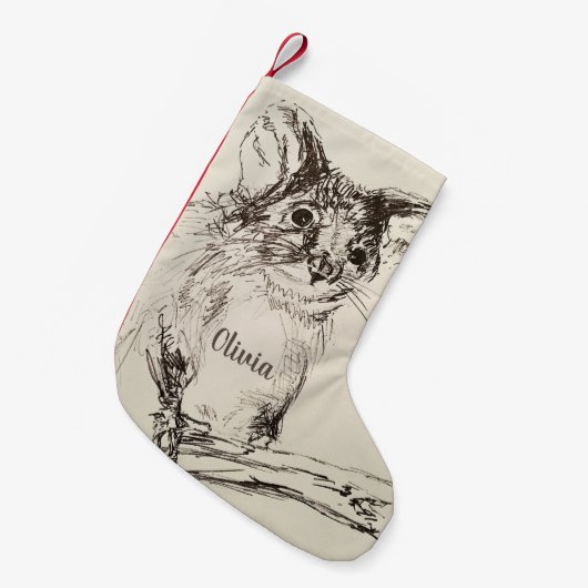 Petite Chaussette De Noël Possum (Devant (Accrochage))