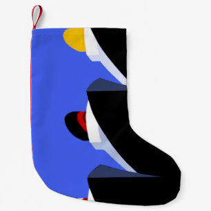 Petite Chaussette De Noël Poster Art Déco des paquebots de croisière vintage