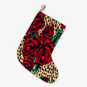 Petite Chaussette De Noël Poster de animal Red Rose (Devant (Accrochage))