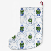 Petite Chaussette De Noël Pot à gingembre en chinoiserie (Dos)