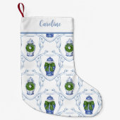 Petite Chaussette De Noël Pot à gingembre en chinoiserie (Devant)