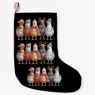 Petite Chaussette De Noël Poules de Noël Cadeau de poulet de Noël Amateur de