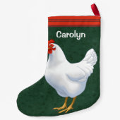 Petite Chaussette De Noël Poulet blanc de Leghorn (Dos)