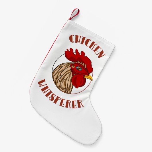 PETITE CHAUSSETTE DE NOËL POULET ROULANT (Devant (Accrochage))