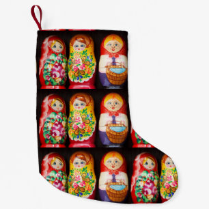 Petite Chaussette De Noël Poupées colorées Matryoshka Petite réserve de N