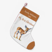 Petite Chaussette De Noël Premier bébé cerf de Noël (Devant (Accrochage))