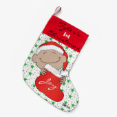 Petite Chaussette De Noël Premier Noël du bébé (Devant (Accrochage))