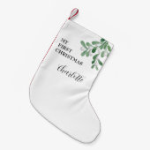 Petite Chaussette De Noël Premier Noël du bébé festif élégant (Devant (Accrochage))